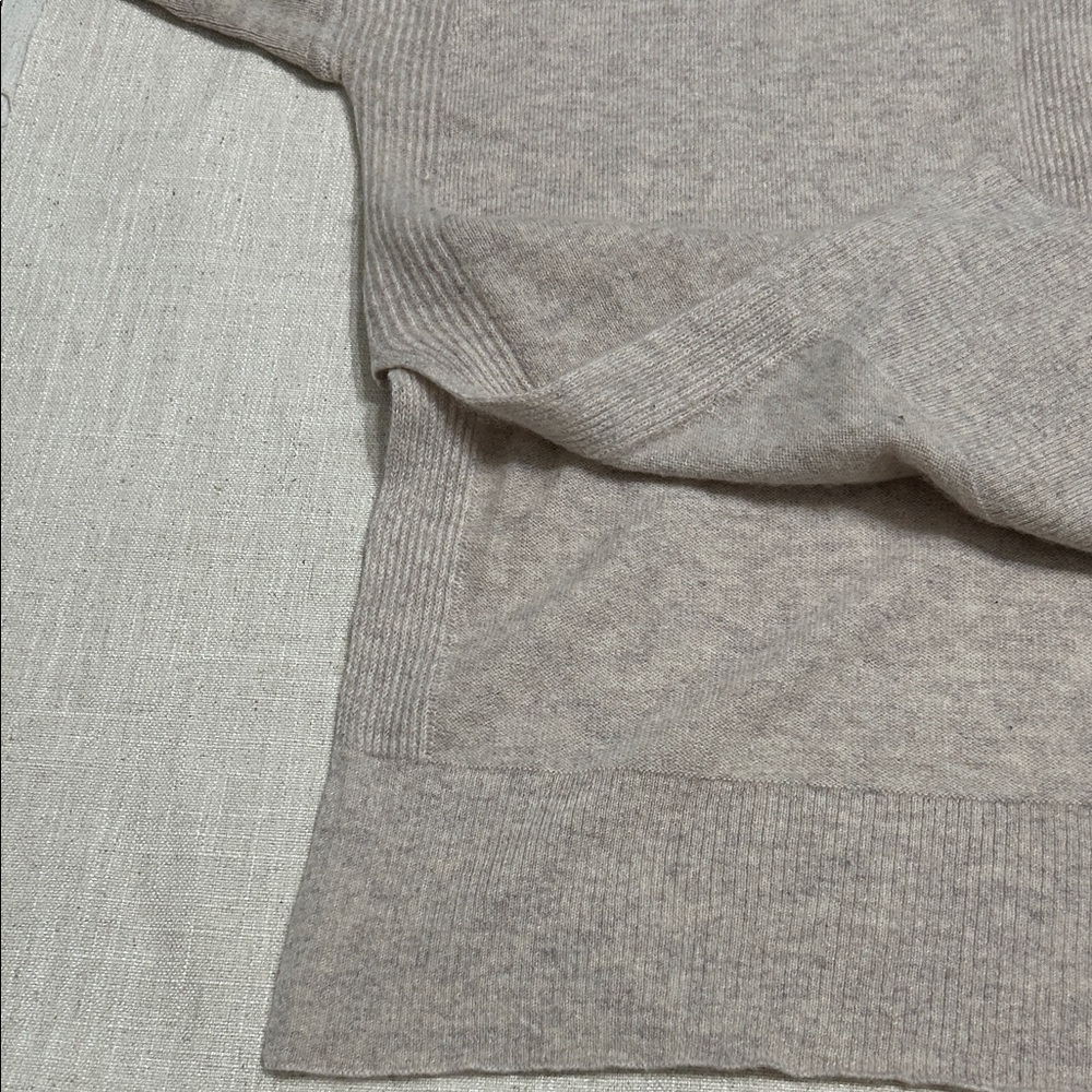 Pure Collection Cashmere Sweater Women's Medium Open Front Luxury Beige Cardigan - Picture 10 of 16